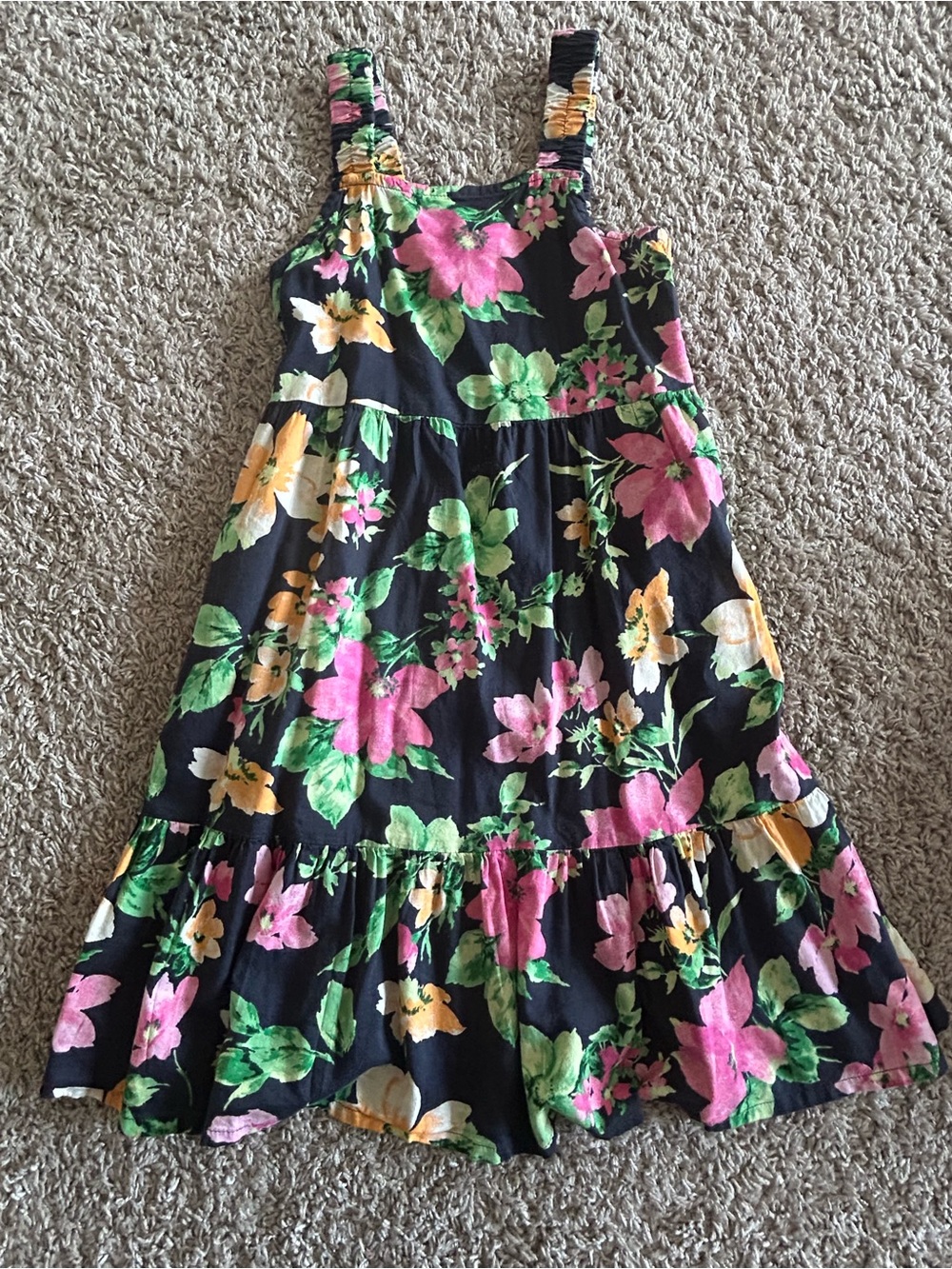 Old Navy Dresses with Pink, Green & Yellow Floral Print